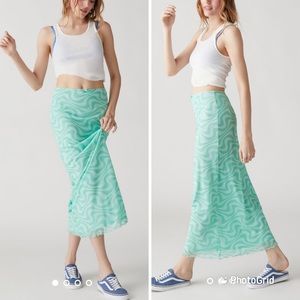 Urban Outfitters Wave Maxi Skirt